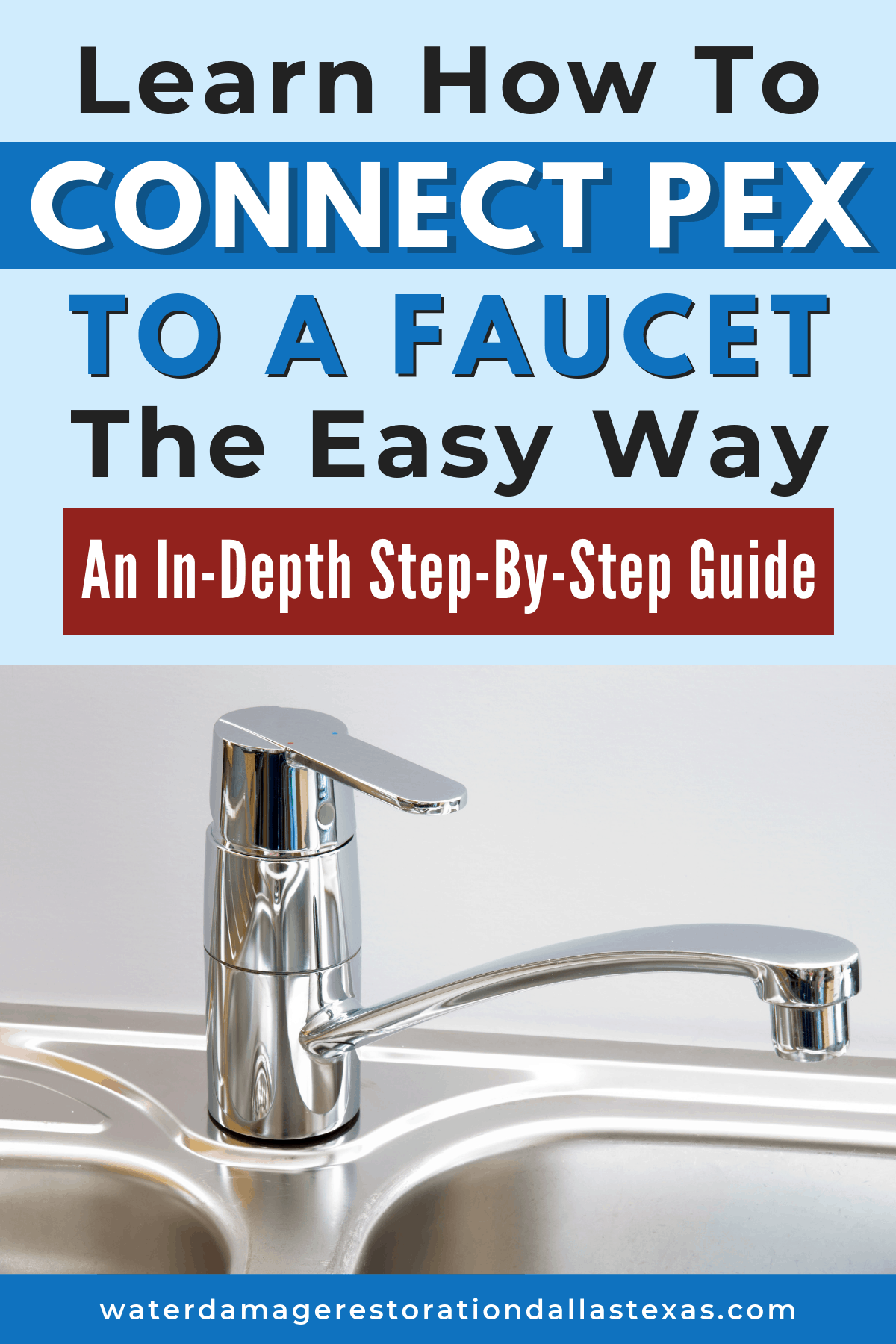 how to connect pex to a faucet