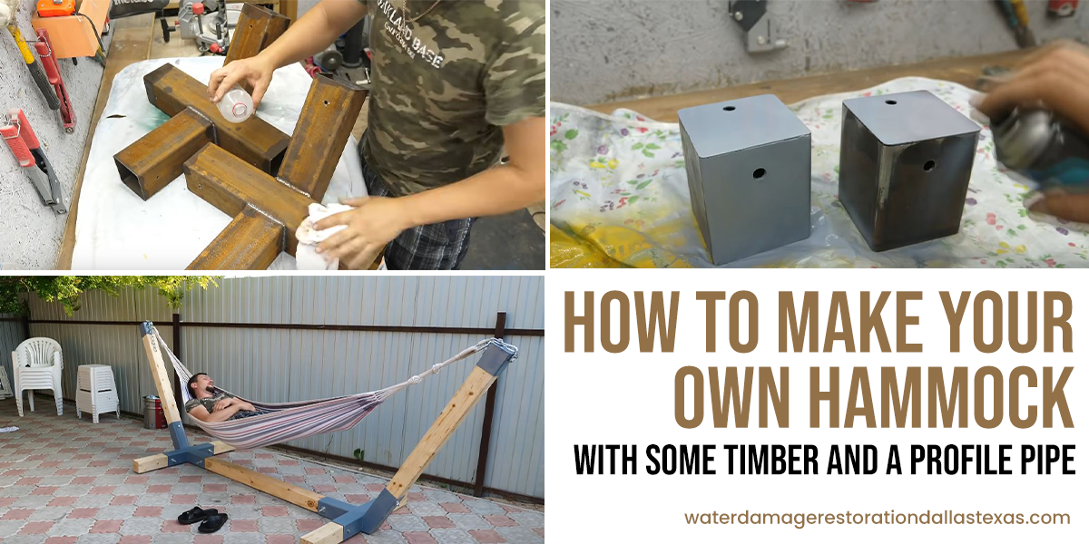 How to make your own Hammock with some Timber and a Profile Pipe [DIY]